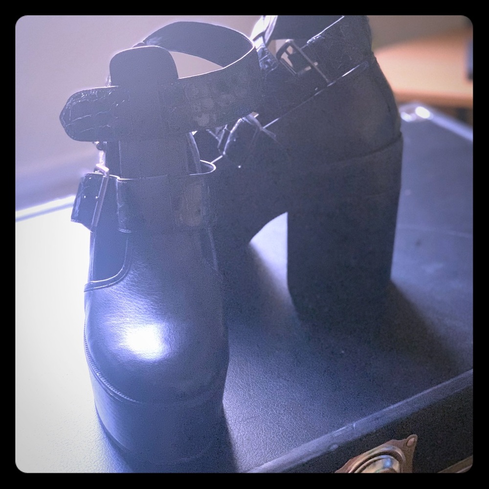 River Island Chunky Platform Heels.